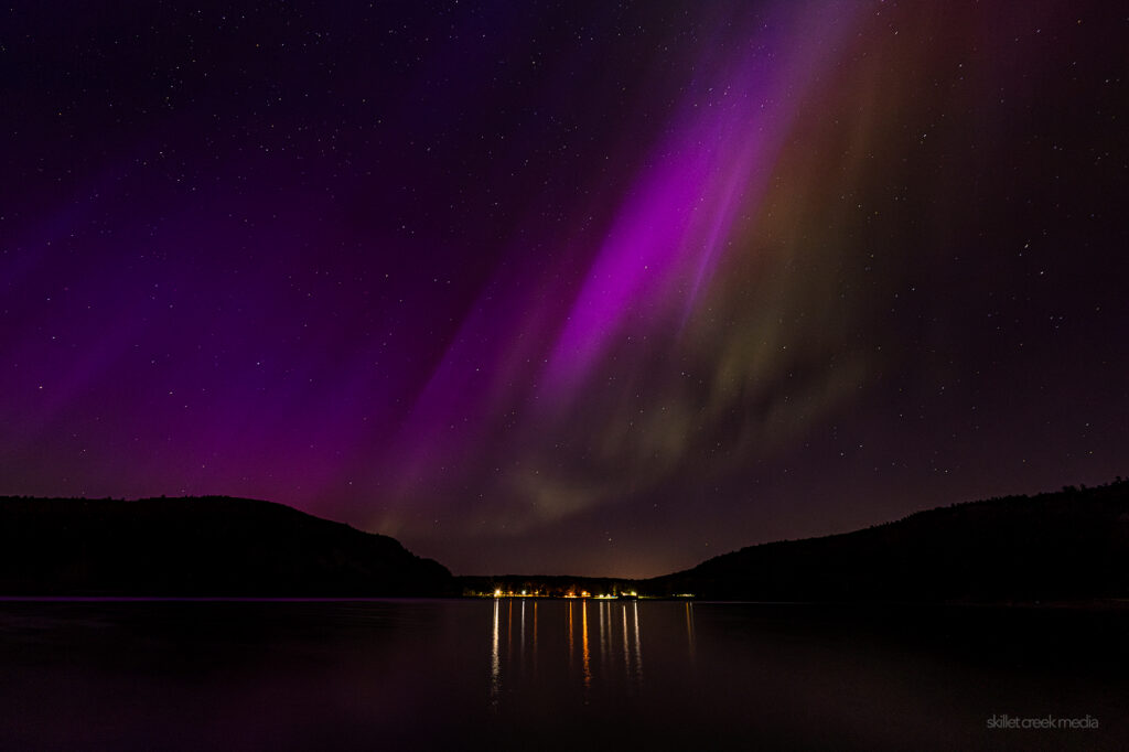 Aurora Borealis over Devil's Lake State Park.