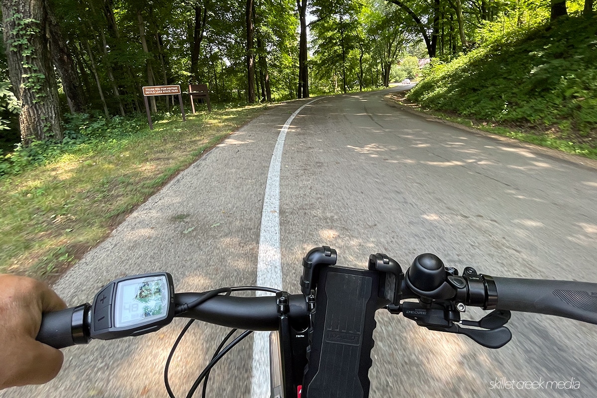 Biking at Devil's Lake State Park