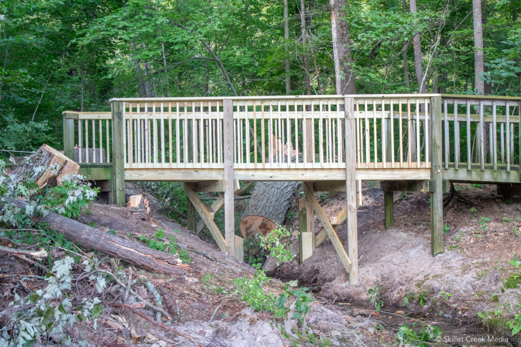 Repaired Bridge at Devil's Lake State Park. 