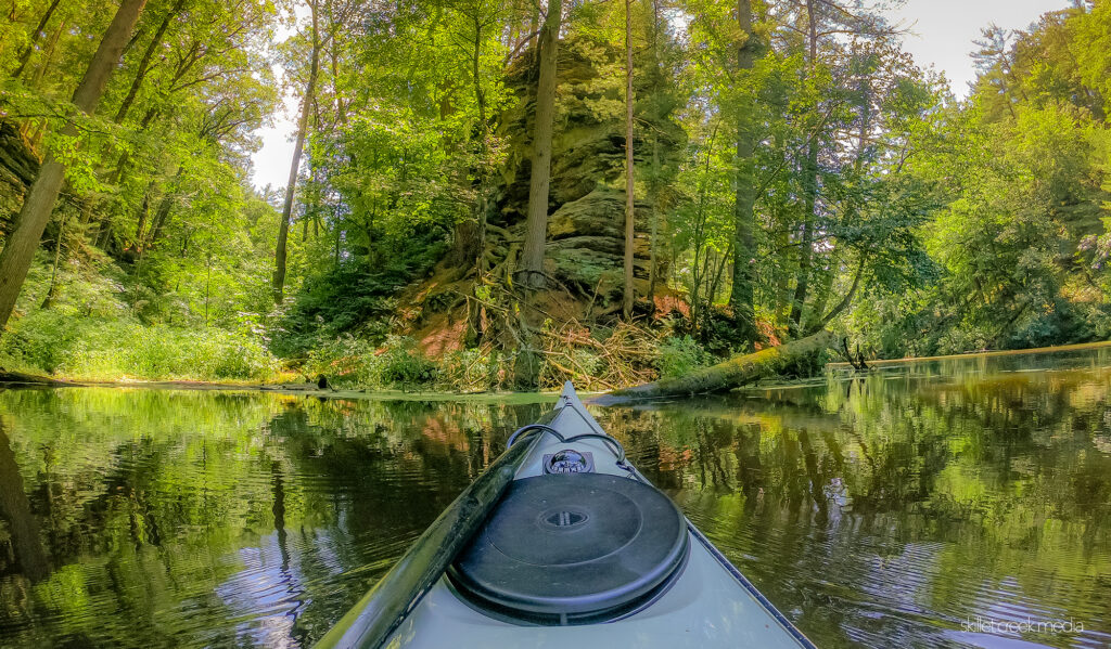 Paddling on Mirror Lake