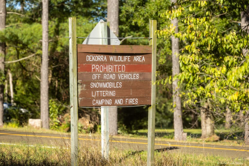 Dekorra Wildlife Area Sign