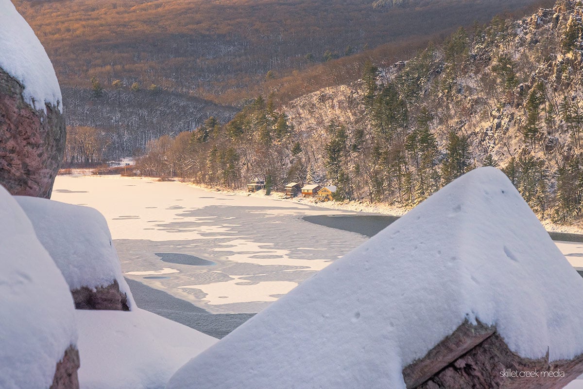 Devils Lake State Park, Snow