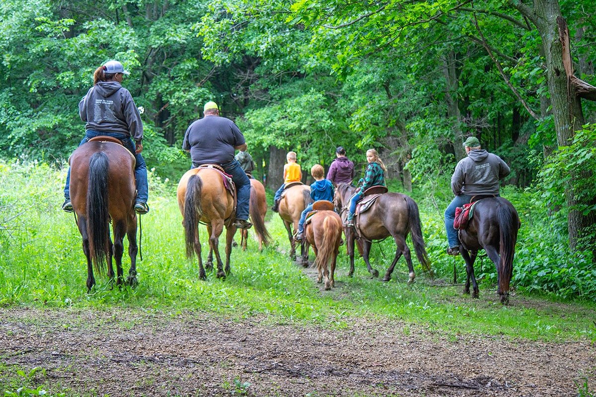 Horseback riding trails in Sauk County Wisconsin